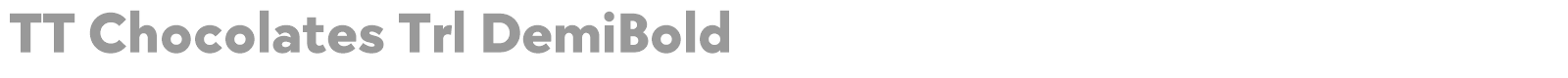 TT Chocolates font preview